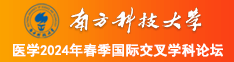 小嫩妞36p南方科技大学医学2024年春季国际交叉学科论坛